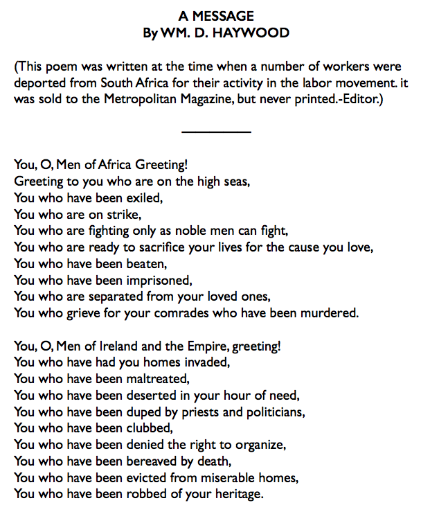 BBH, A Message for Workers of the World, IW p4, Mar 3, 1917 