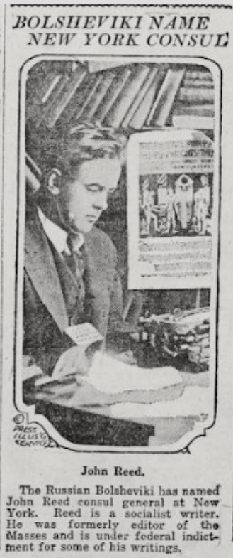 John Reed, Ogden Standard p12, Feb 19, 1918