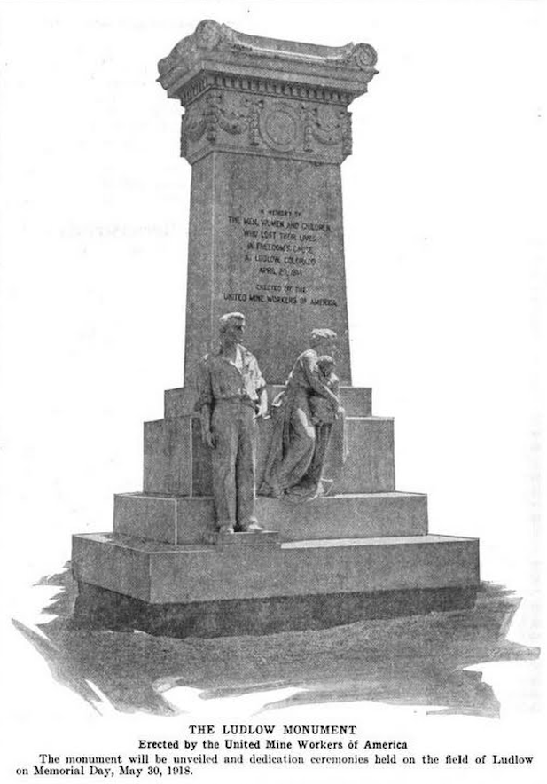 Ludlow Monument, UMWJ -p6, May 16, 1918
