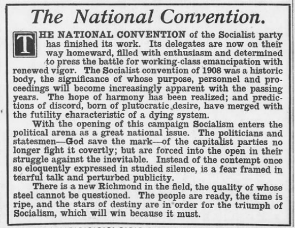 SPA, re Chg Convention, Socialism Here to Stay, AtR p4, May 23, 1908