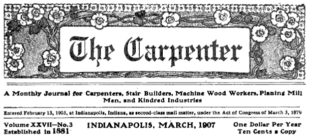The Carpenter, March 1907