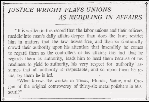 Bucks Stove n Range, Judge Flays AFL, WDC Tx p4, Dec 23, 1908