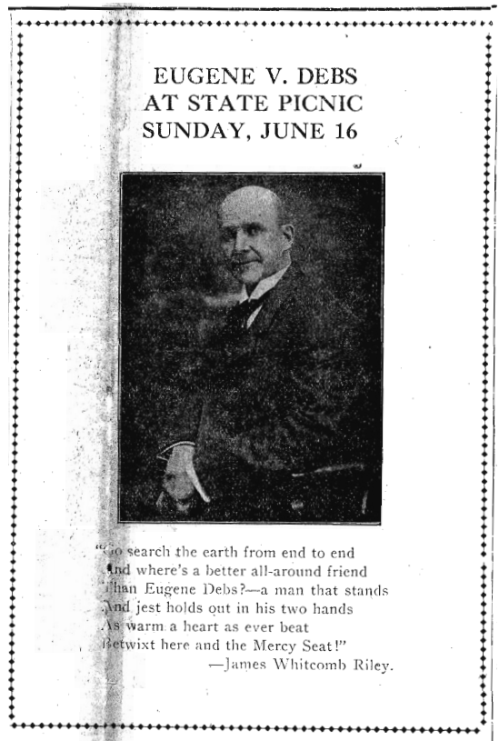 EVD Photo, State Picnic, Canton June 16, OH Sc, June 11, 1918