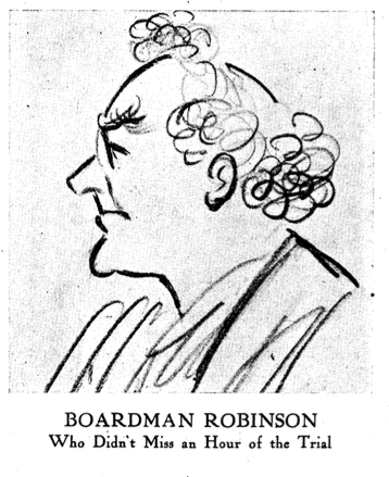 Masses 1st Trial, Board Man Robinson, Liberator p17, June 1918