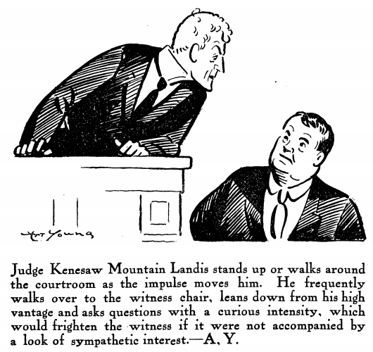 Chg IWW Trial by A Young, Judge Leans Down, Liberator Sept 1918