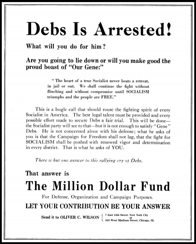 Debs Defense, Liberator p36, Sept 1918