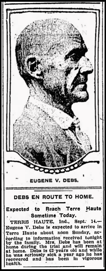 EVD, Debs to Terre Haute, Ipl Str p2, Sept 15, 1918