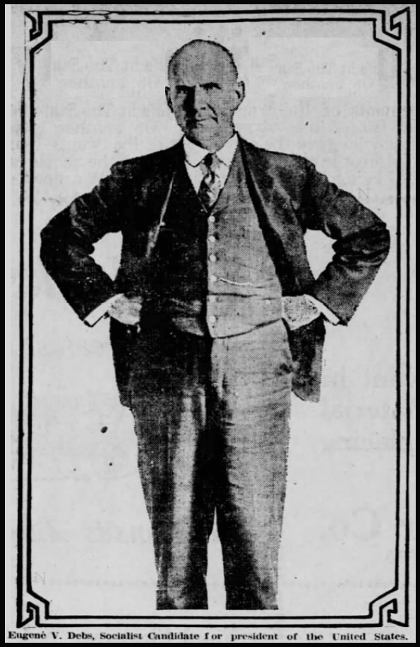 EVD, Socialist for President, Tpk St Jr p14, Aug 8, 1908
