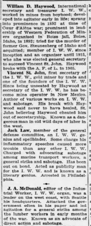 I list IWW Guilty, Whos Who, Chg Tb p7, Aug 18, 1918