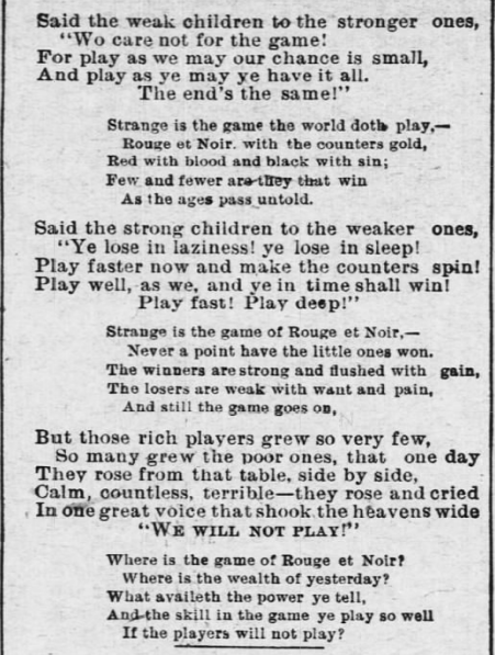 II Lost Game by CP Stetson (Gilman), AtR p4, Aug 6, 1898 