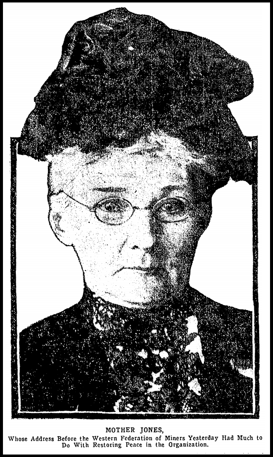 Mother Jones re WFMC Speech, Dnv Pst p2, July 19, 1908