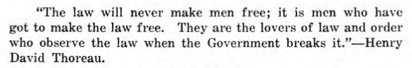 Quote Thoreau, L. Olivereau Trial re Nov 1917