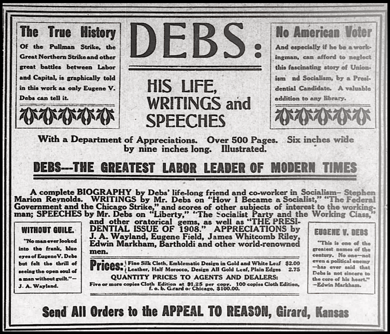 AD EVD Debs Life Writings Speeches, AtR p4, Sept 19, 1908
