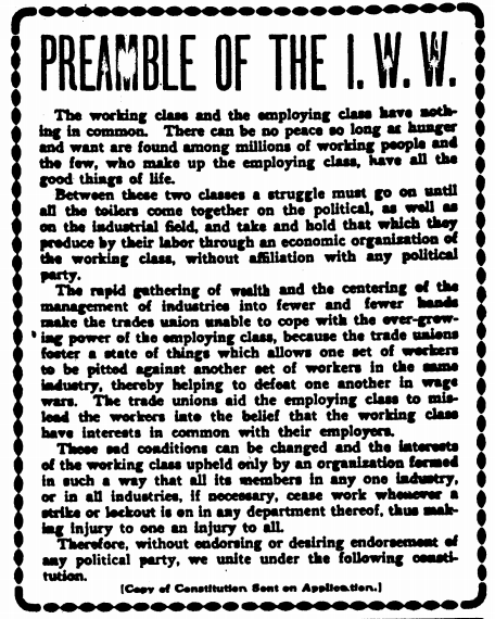 IWW Preamble, IUB p4, Sept 19, 1908