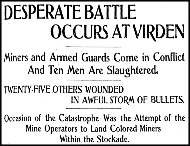 Battle Virden, HdLn, Spgfld IL St Jr p1, Oct 13, 1898