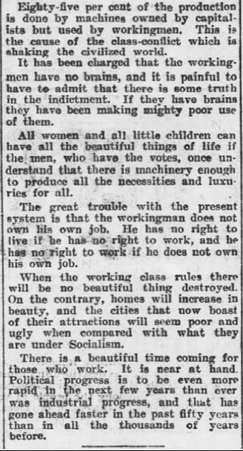 EVD Said by Debs 2, AtR p4, Oct 17, 1908