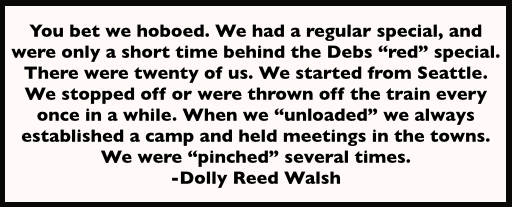Quote Dolly Walsh re IWW Overall Brigrade, Itr Ocn p3, Sept 30, 1908