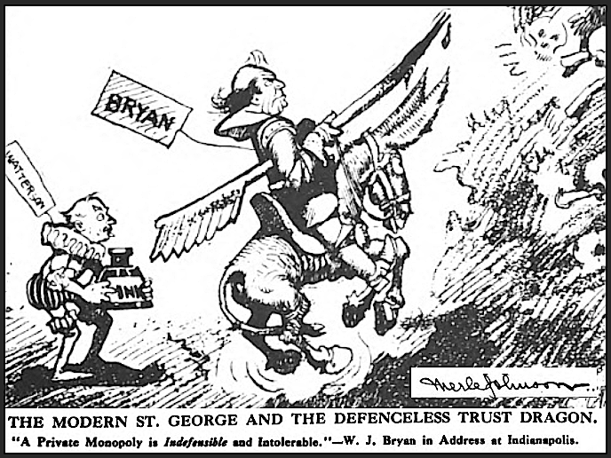 Willshires Cover, Let Nation Own Trusts, Bryan Detail, Oct 1908