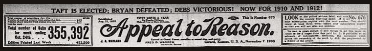 EVD Debs Victorious, AtR p1, Nov 7, 1908