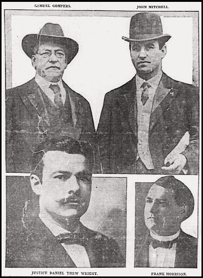 Bucks Stove n Range, Gompers, Mitchell, Judge, Morrison, WDC Tx p1, Dec 23, 1908 