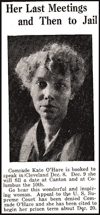 Kate Richards O'Hare, OH Sc p1, Dec 4, 1918