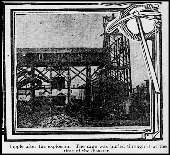 Marianna PA Mine Disaster Cage Hurled, Ptt Prs p1, Nov 29, 1908