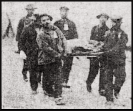 Marianna PA Mine Disaster, Stretcher-bearers, Ptt Prs p1, Nov 30, 1908