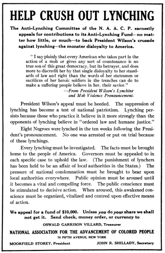 NAACP, Anti-Lynching Com, Crisis, Dec 1918