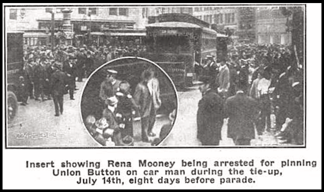 Rena Mooney Arrested July 14, 1916, Shall Mooney Hang by Minor, bf Nov 1918