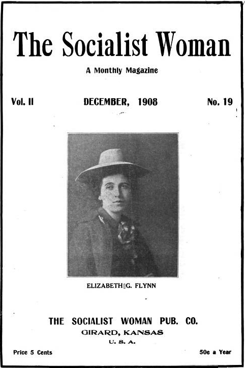 Socialist Woman, EGF on Cover, Dec 1908