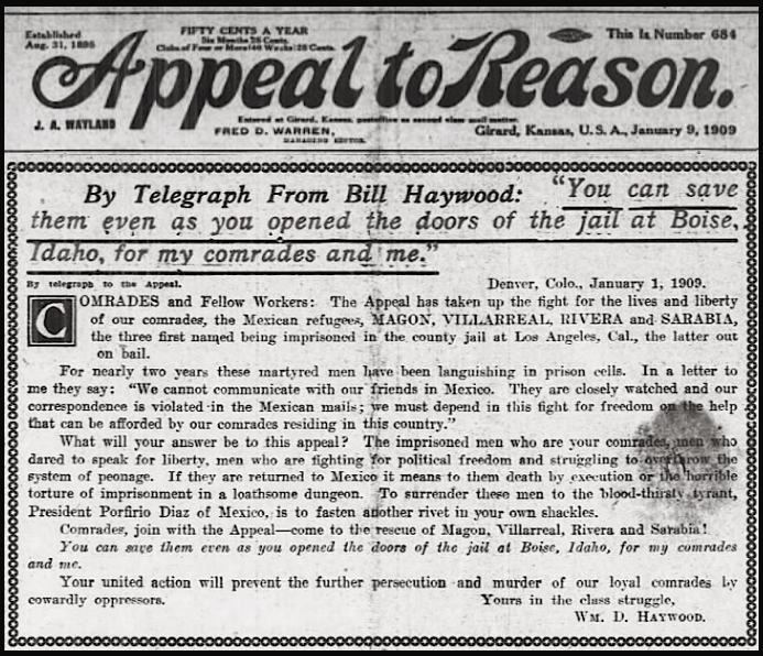 Mex Rev, BBH Wants Action to Save, AtR p1, Jan 9, 1909