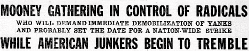 National Labor Mooney Conference, Radicals, Btt Dly Bltn p1, Jan 16, 1919 