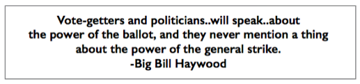 Quote Big Bill Haywood, re General Strike, Speech NYC, Mar 16, 1911