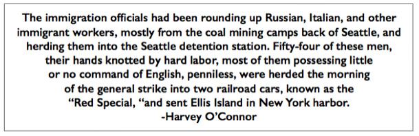 Quote HOConnor, IWW Red Special Deportation Train, Stt Rev p154