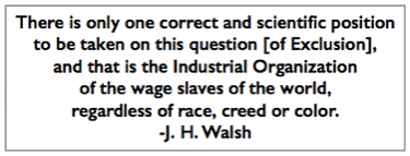 Quote JH Walsh re Exclusion or IO, IUB p3, Apr 11, 1908