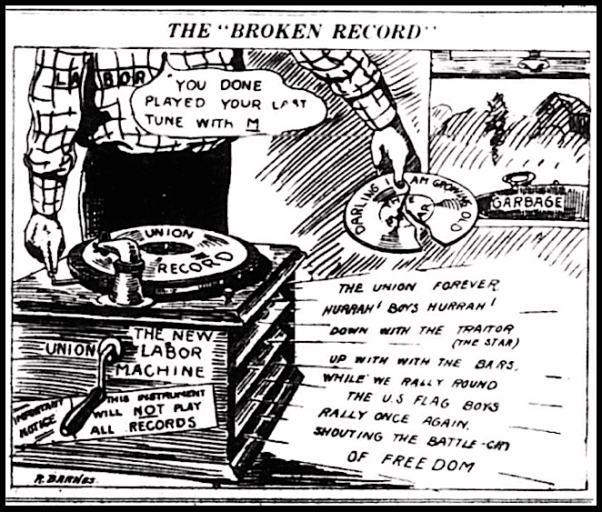 Seattle General Strike, Broken Record, SUR p1, Feb 8, 1919