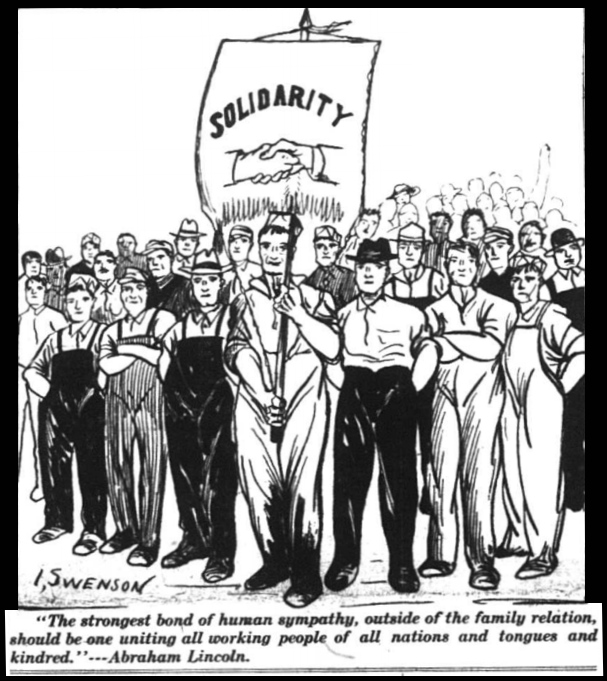 Seattle General Strike, Solidarity by I Swenson, SUR p1, Feb 11, 1919