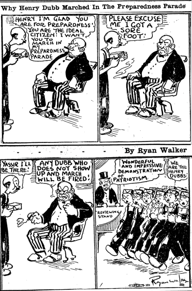 Dubb, Walker, Preparedness Parade, Am Socialist, June 10, 1916