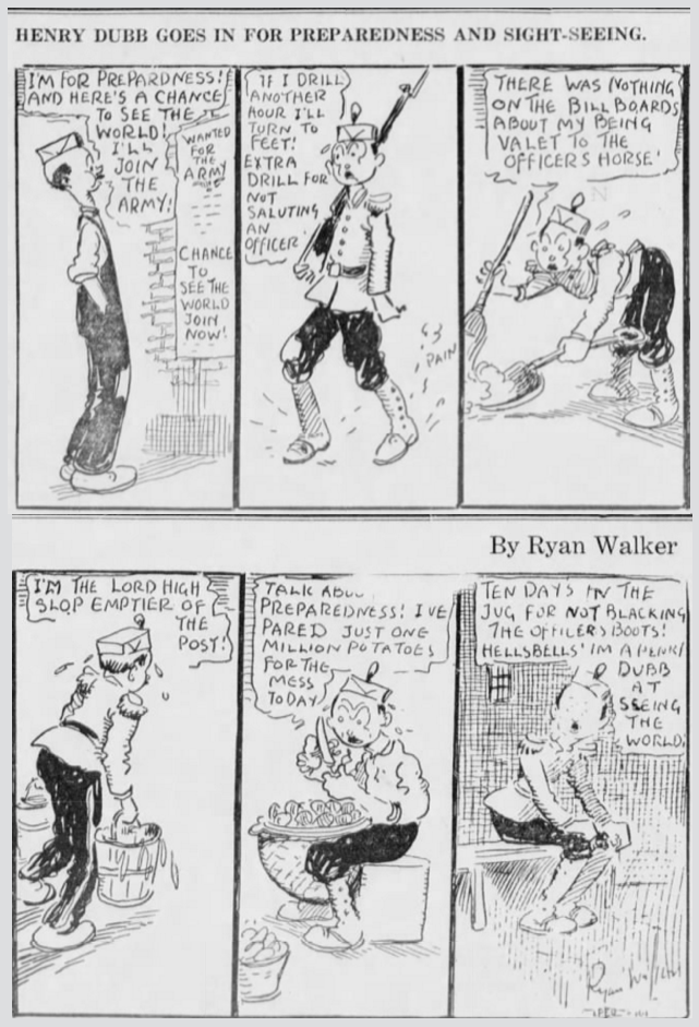 Henry Dubb, Preparedness, Ryan Walker, NwWk, June 8, 1916