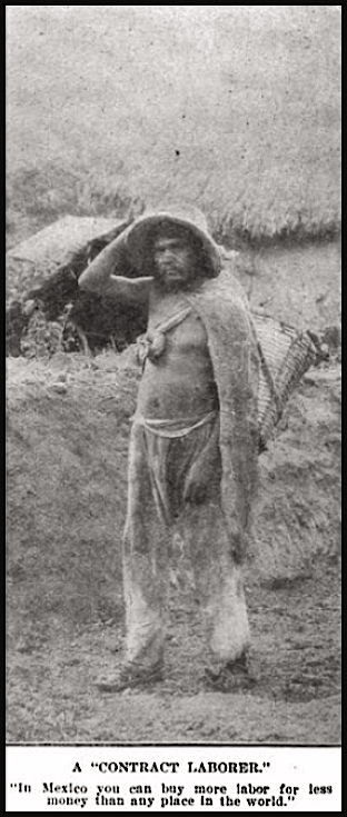 Mex Peonage, Contract Laborer, ISR p646, Mar 1909