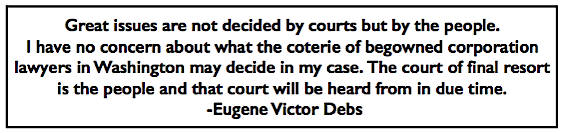 Quote EVD re Debs v US, OH Sc p2, Mar 19, 1919