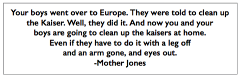 Quote Mother Jones Clean Up Kaisers at Home, Ab -p211, 1925