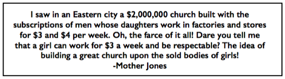 Quote Mother Jones, Great Church upon Bodies of Girls, Dnv Rck Mt Ns p2, Feb 28, 1909
