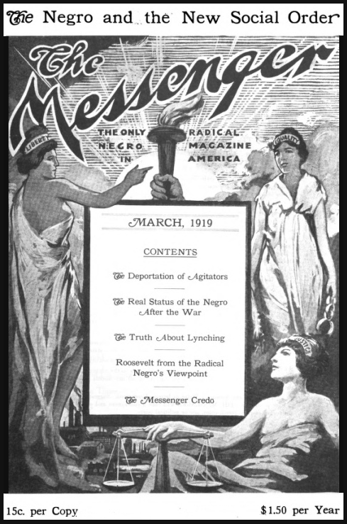 The Messenger Magazine, Cover, March 1919