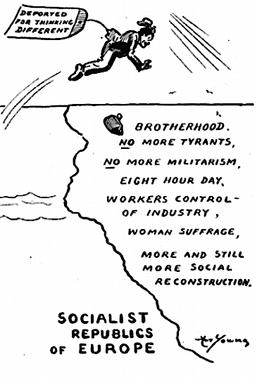 Art Young, Socialist Europe, Liberator p 23, Apr 1919