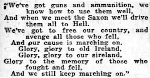 Irish Rebellion Fighting Song, AtR p4, Apr 12, 1919 