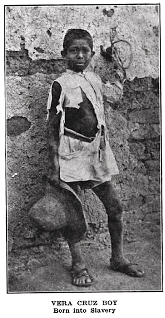 Mex Rev, Diaz Prison by Murray, Enslaved Boy, ISR p749, ISR Apr 1909 