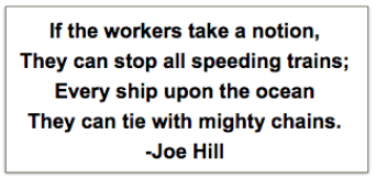 Quote Joe Hill, General Strike, Workers Awaken, LRSB p6, Oct 1919