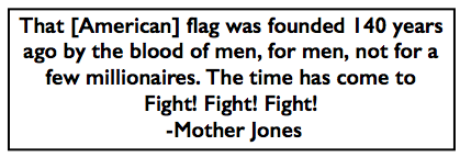 Quote Mother Jones, Fight for Flag Apr 8, Rockford IL Morn Str p4, Apr 9, 1919