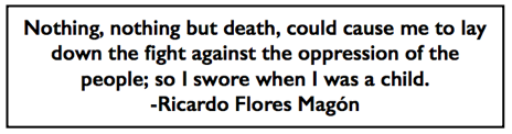Quote Ricardo Flores Magon, Nothing But Death, AtR p2, May 29, 1909
